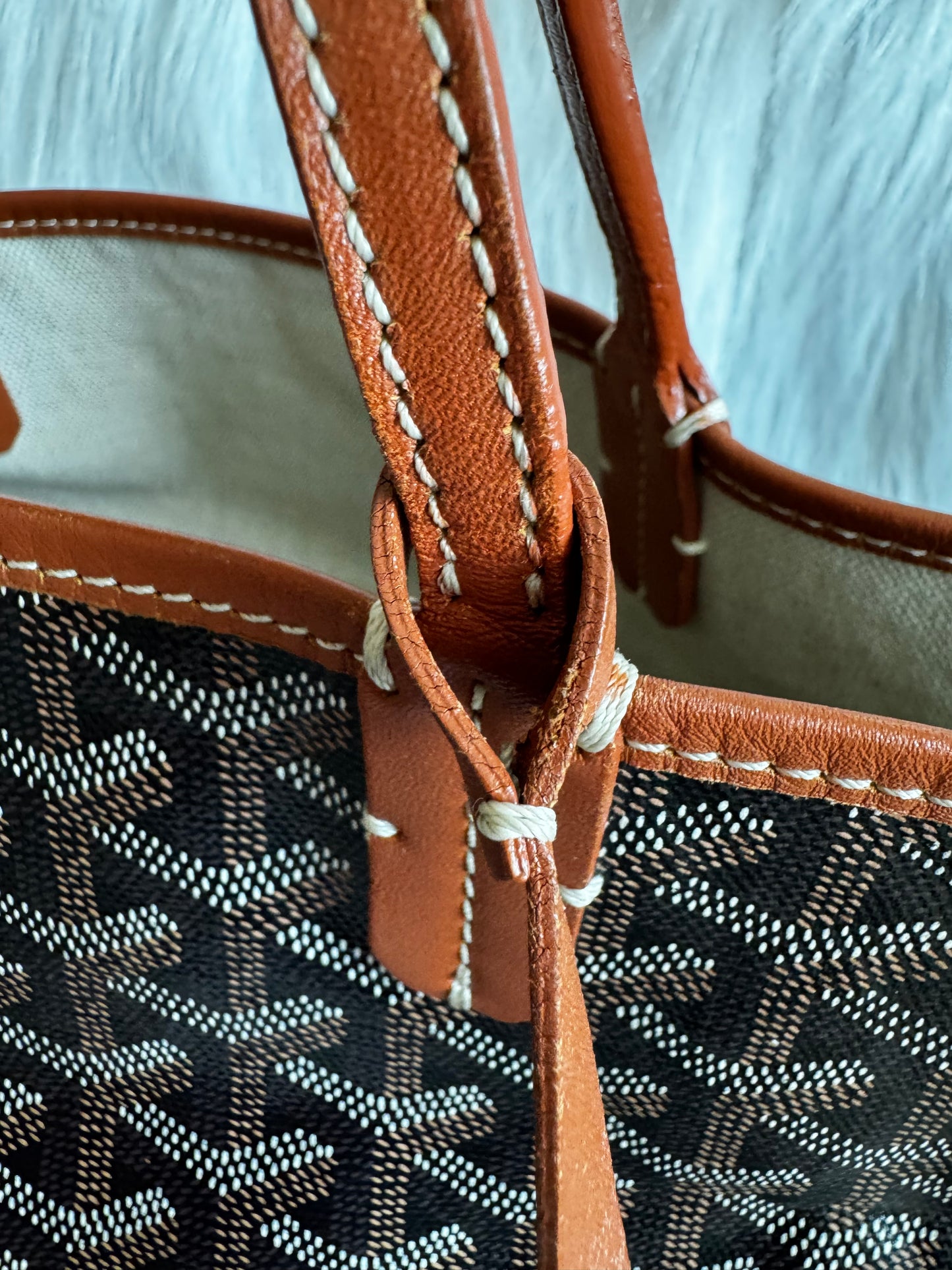 Goyard Saint Louis PM Tote Bag -Black & Tan