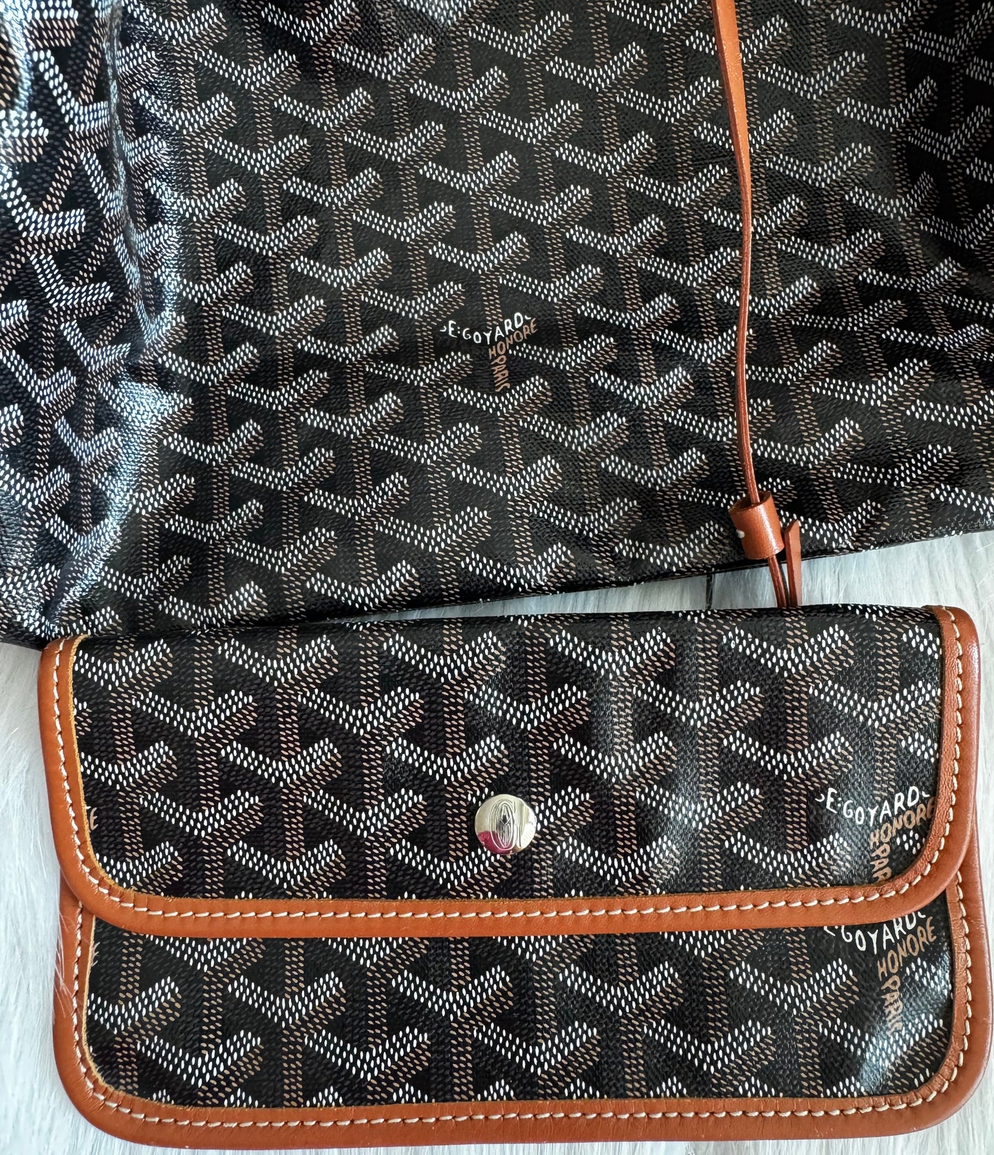 Goyard Saint Louis PM Tote Bag -Black & Tan
