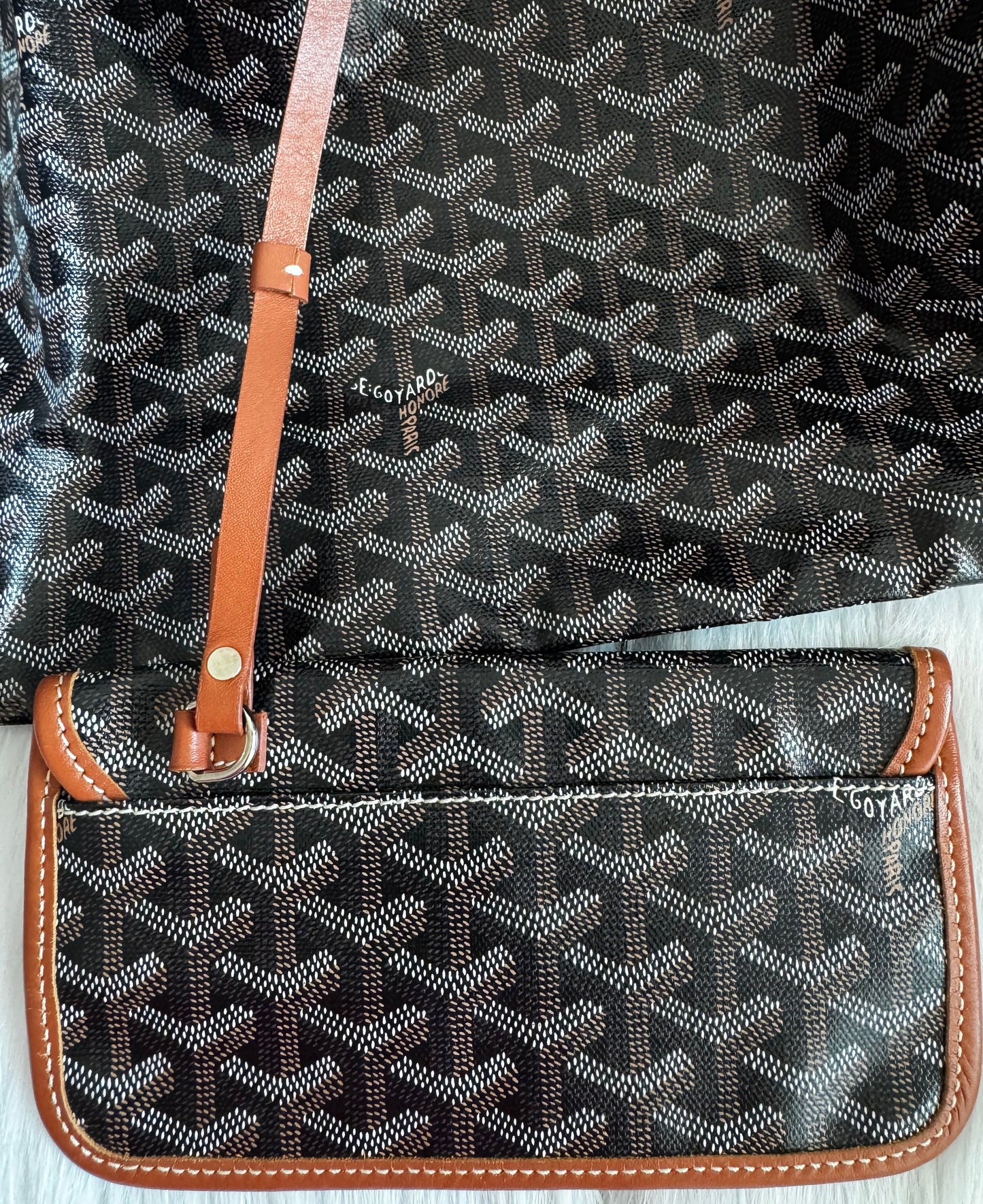 Goyard Saint Louis PM Tote Bag -Black & Tan