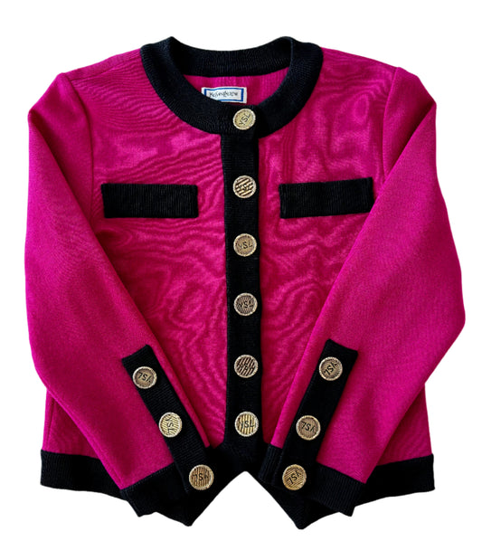 Saint Laurent Pink Cardigan