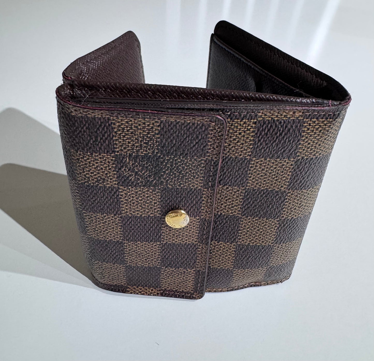 Louis Vuitton Damier Ebene Portefeuille Elise Wallet