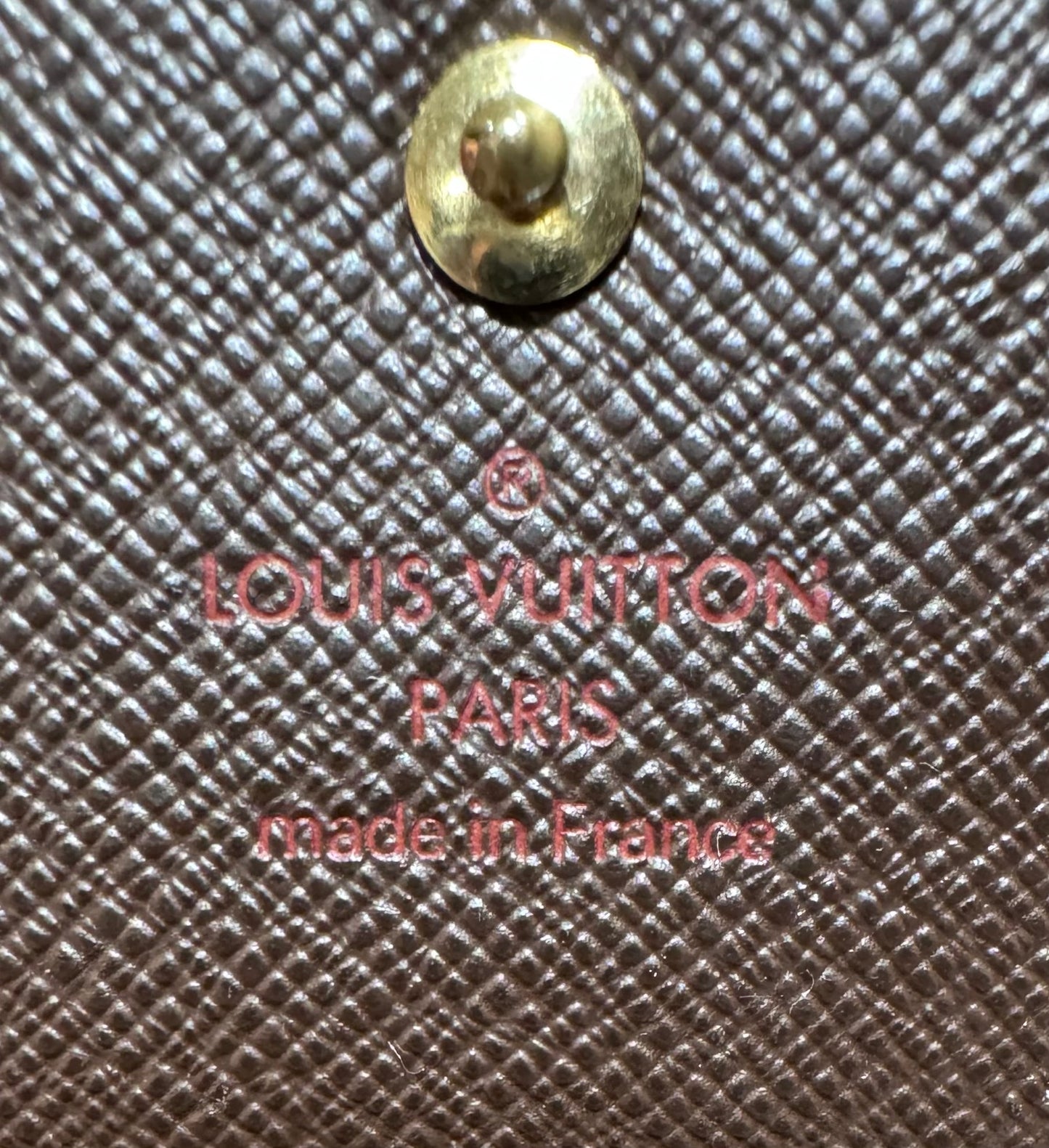 Louis Vuitton Damier Ebene Portefeuille Elise Wallet