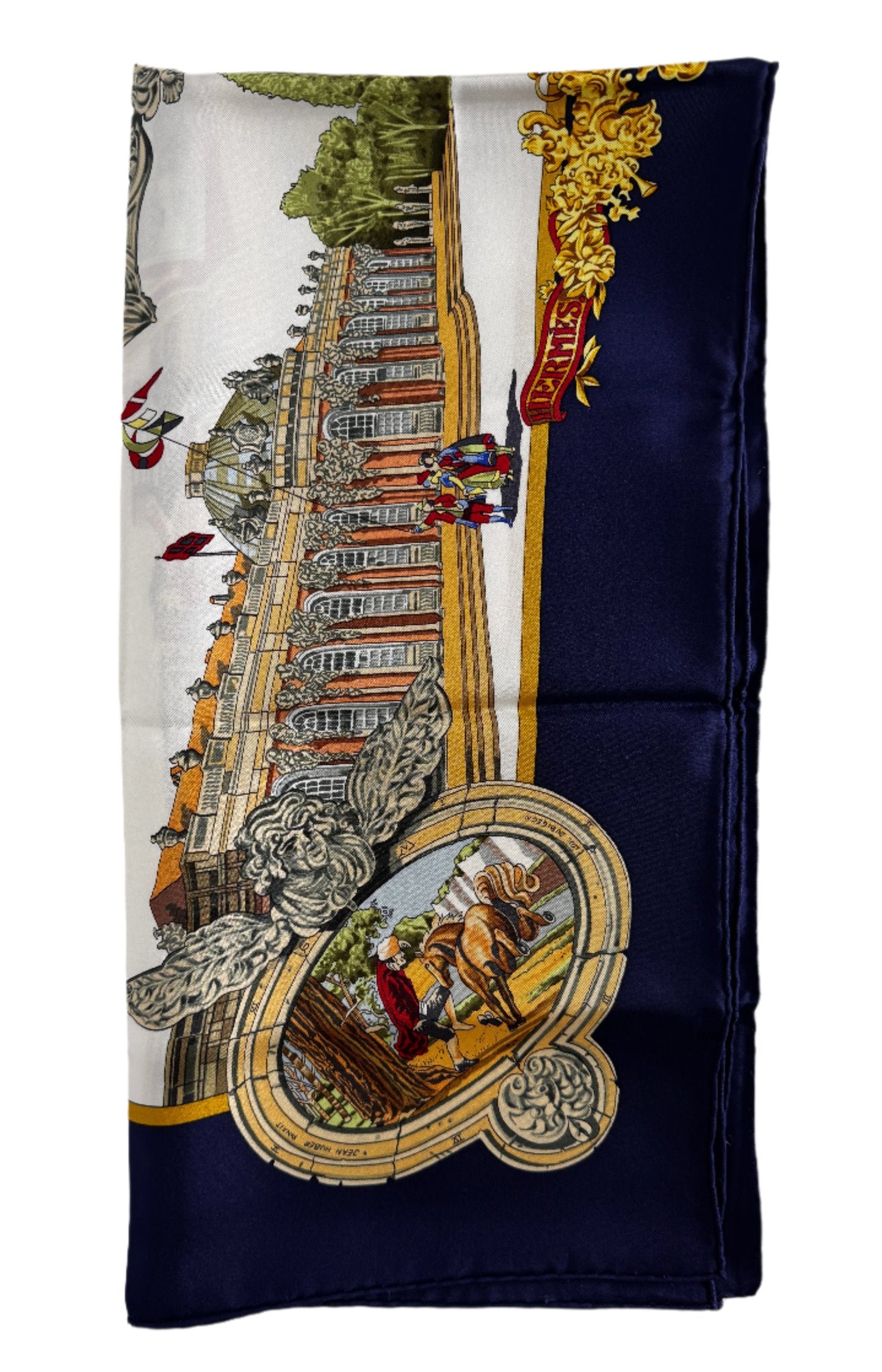 Hermes Carre 90 Sanssoucy Silk Scarf