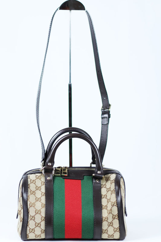 Gucci Sherry Line Small Boston bag with strap