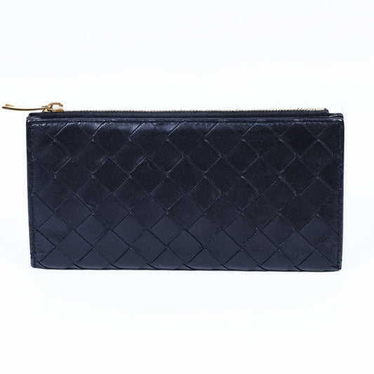 Bottega Veneta Bifold long wallet-black