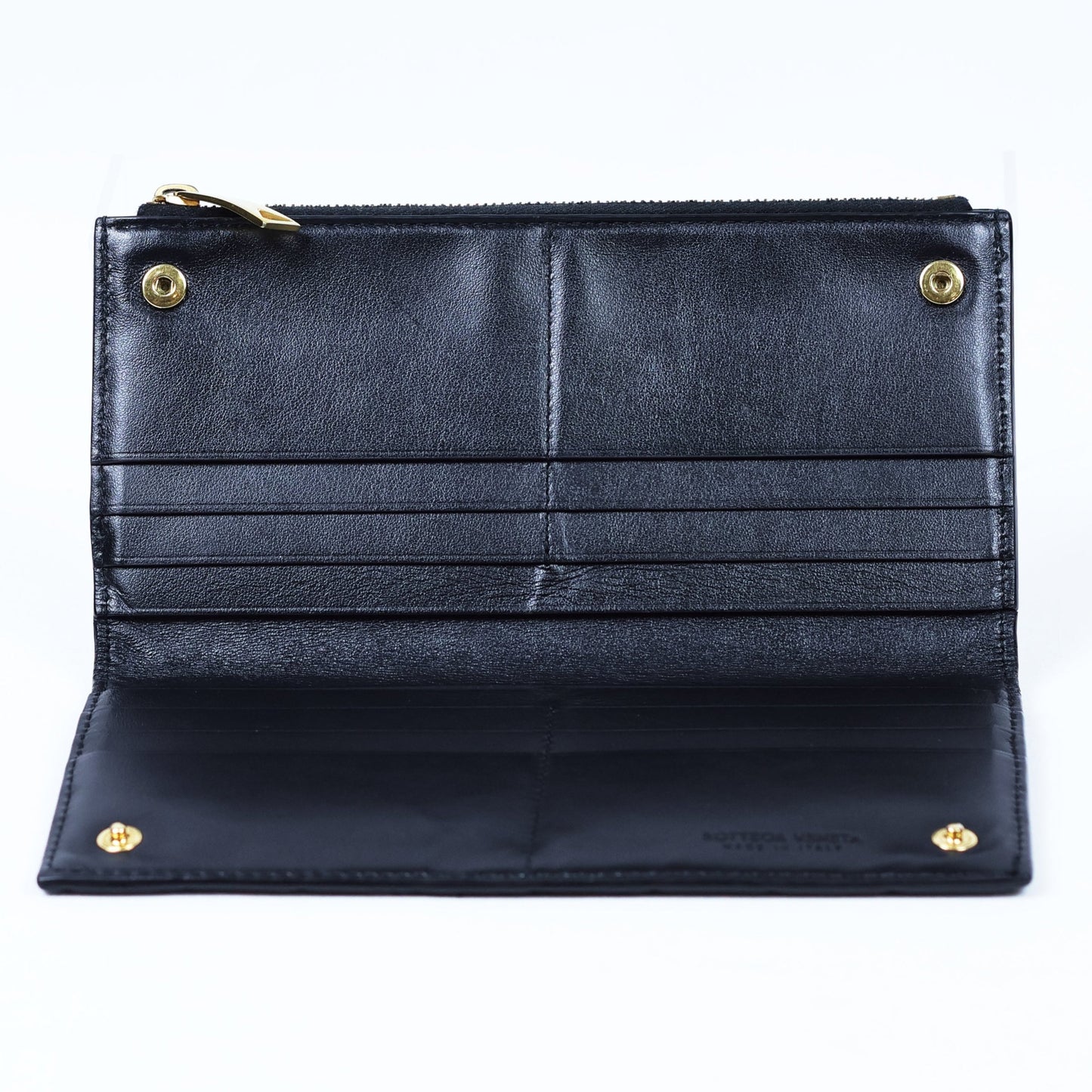 Bottega Veneta Bifold long wallet-black