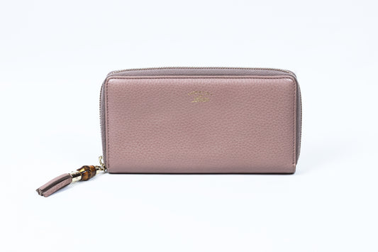 Gucci Zippy Long Wallet with Bamboo Tassel