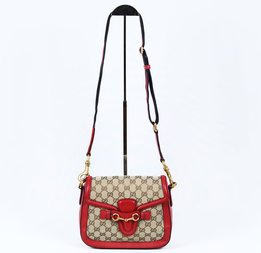 Gucci Monogram Medium Lady Web Shoulder Bag