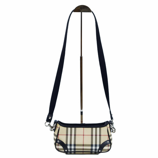 Burberry House Check mini baguette crossbody bag