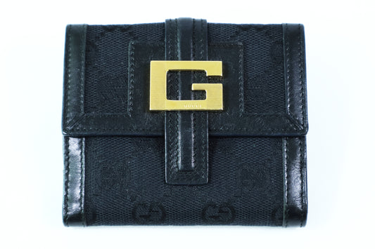 Gucci GG Bifold canvass & leather wallet