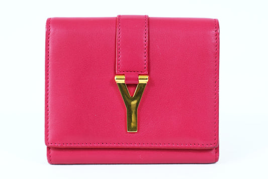 Saint Laurent trifold wallet - fuchsia pink