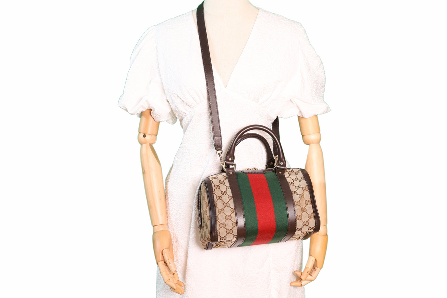 Gucci Sherry Line Small Boston bag with strap