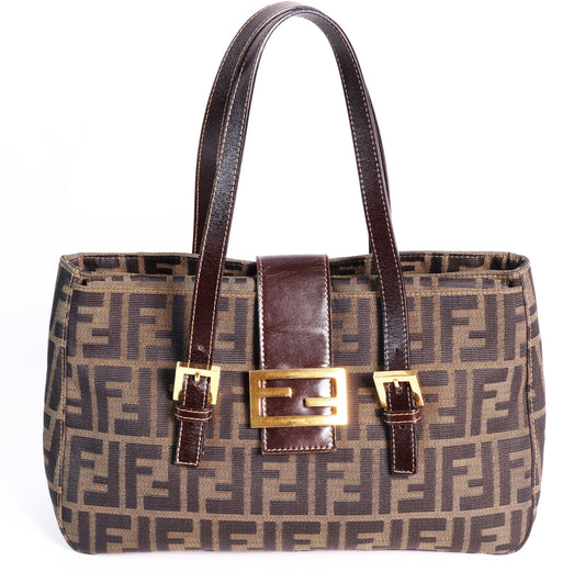 Fendi Zucca Tote Bag Brown-medium