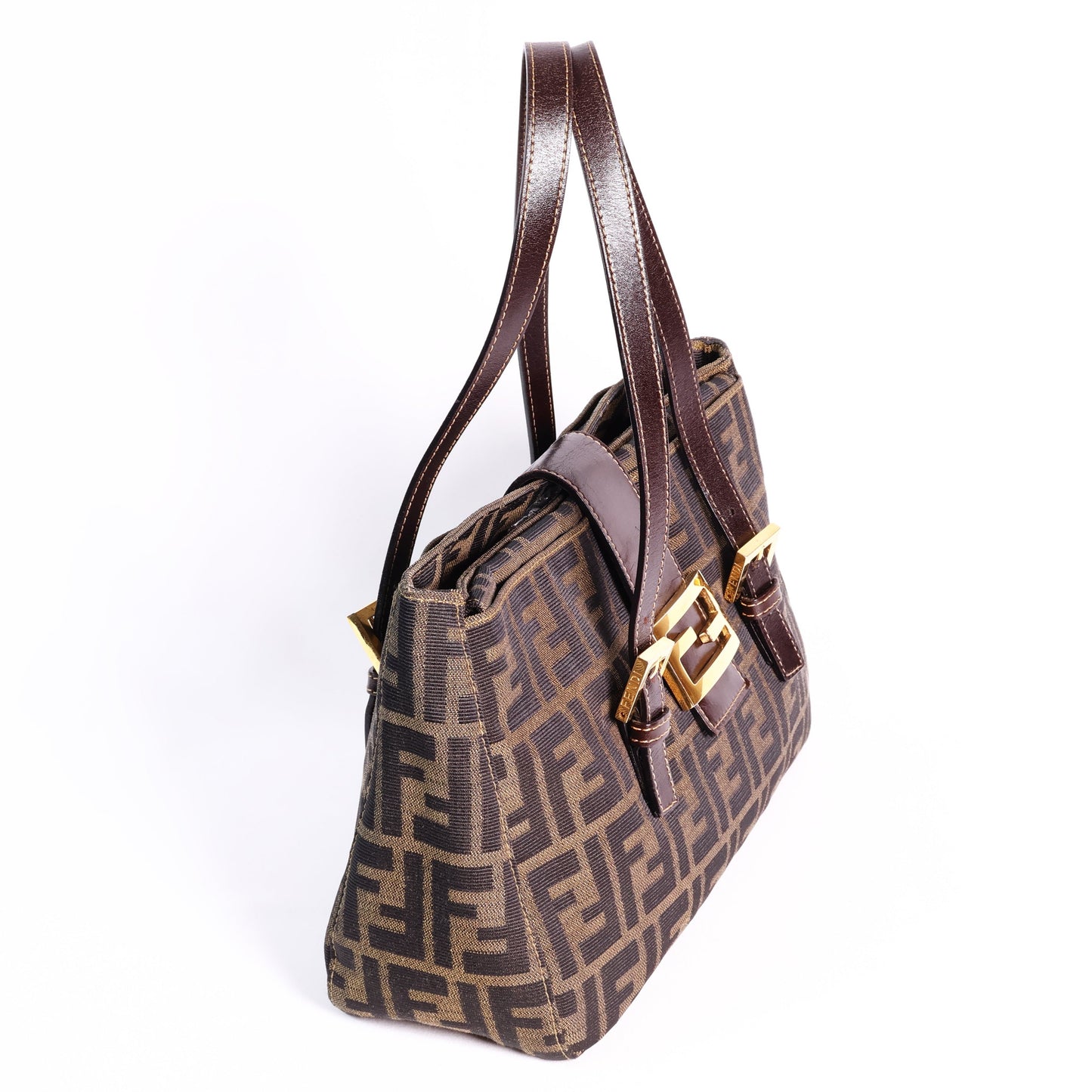 Fendi Zucca Tote Bag Brown-medium