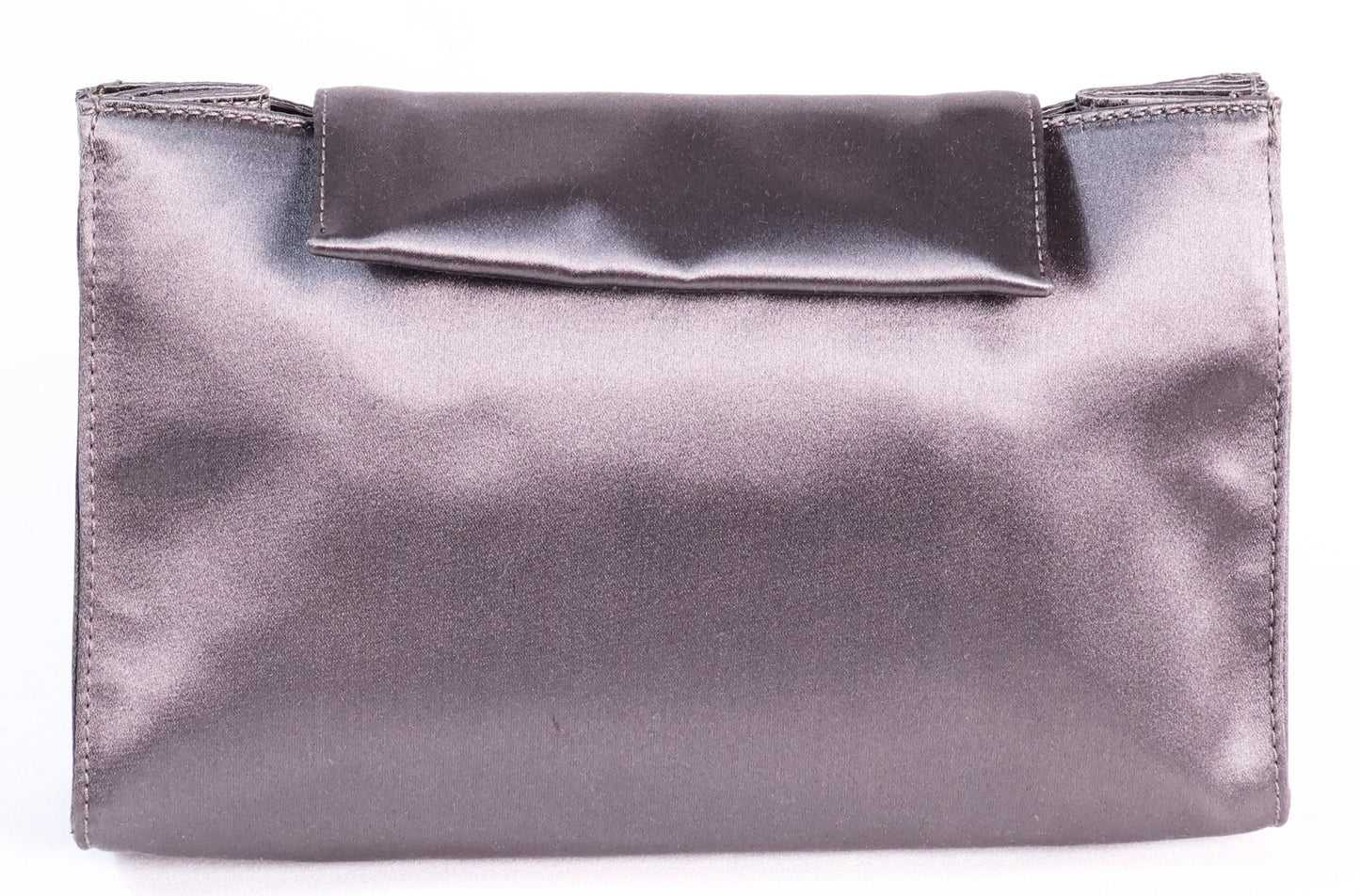 Prada Satin Pouch Gray