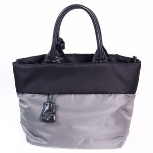 Prada B1959V Tessuto Two-Way Bag-Black/Dark Gray