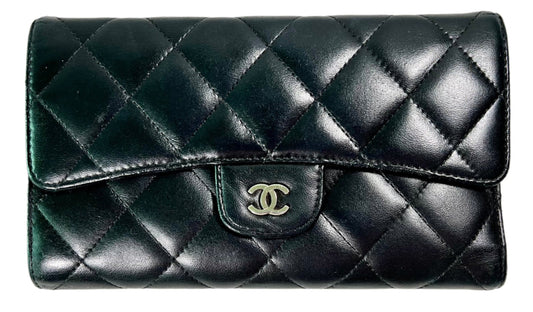 Chanel Long Wallet in Lambskin leather